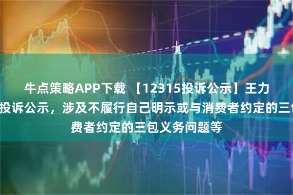 牛点策略APP下载 【12315投诉公示】王力安防新增5件投诉公示，涉及不履行自己明示或与消费者约定的三包义务问题等