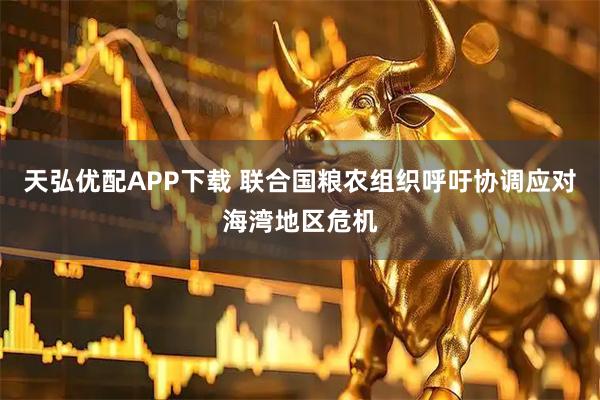 天弘优配APP下载 联合国粮农组织呼吁协调应对海湾地区危机